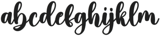 Alove Regular otf (400) Font LOWERCASE