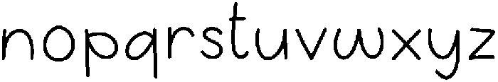 Alpaca Regular otf (400) Font LOWERCASE