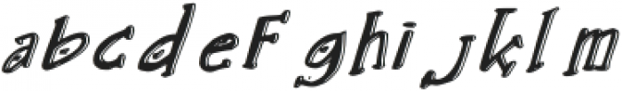 Alpha Anggela Papat Italic otf (400) Font LOWERCASE