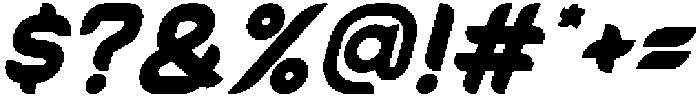 Alpha Apex Bold Italic otf (700) Font OTHER CHARS