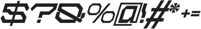 Alpha Cyberpunk Italic otf (400) Font OTHER CHARS