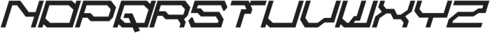 Alpha Cyberpunk Italic otf (400) Font UPPERCASE