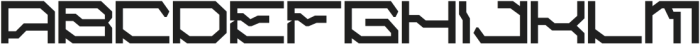 Alpha Cyberpunk Regular otf (400) Font UPPERCASE