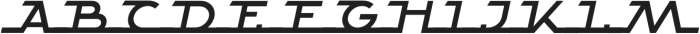 Alpha Strada Super Caps Italic otf (400) Font UPPERCASE