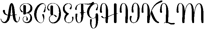 Alphabet Elisabeth Regular otf (400) Font UPPERCASE
