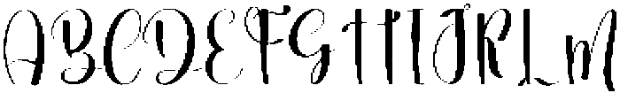 Alphabet Handmade Regular otf (400) Font UPPERCASE