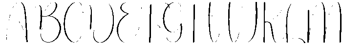 Alphabet Handwriting Regular otf (400) Font UPPERCASE