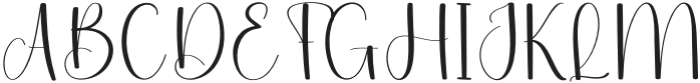 Alphabet Handwriting Regular otf (400) Font UPPERCASE