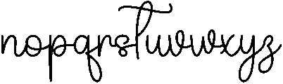 Alphabet Regular otf (400) Font LOWERCASE