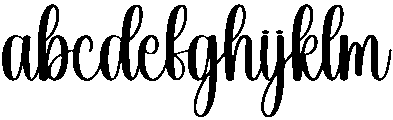 Alphabet Regular otf (400) Font LOWERCASE