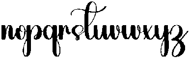 Alphabet Regular otf (400) Font LOWERCASE