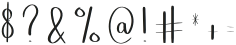 Alphabet Signature Regular otf (400) Font OTHER CHARS