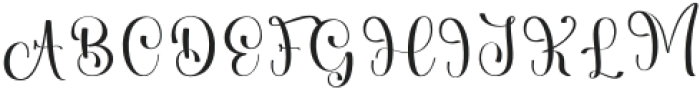 Alphabet Signature Regular otf (400) Font UPPERCASE