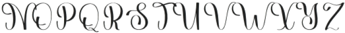 Alphabet Signature Regular otf (400) Font UPPERCASE