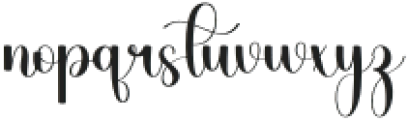 Alphabet Signature Regular otf (400) Font LOWERCASE