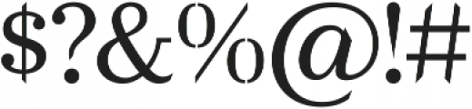 Alphabet Stencils otf (400) Font OTHER CHARS