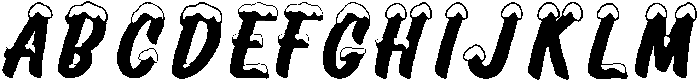 Alpine Script Snow otf (400) Font UPPERCASE