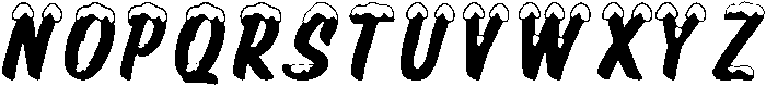 Alpine Script Snow otf (400) Font UPPERCASE