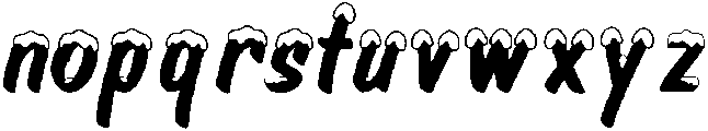 Alpine Script Snow otf (400) Font LOWERCASE