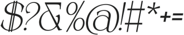 Alpinecia Italic Regular otf (400) Font OTHER CHARS