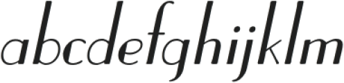 Alsacia Italic otf (400) Font LOWERCASE