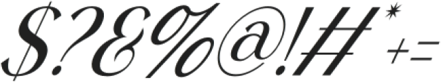 Alsigna Cheska Italic otf (400) Font OTHER CHARS