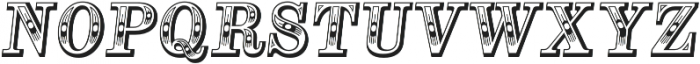 Alta Mesa Regular Italic otf (400) Font UPPERCASE