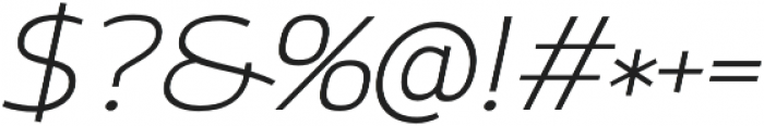 Altair Thin Italic otf (100) Font OTHER CHARS