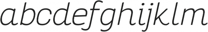 Altair Thin Italic otf (100) Font LOWERCASE