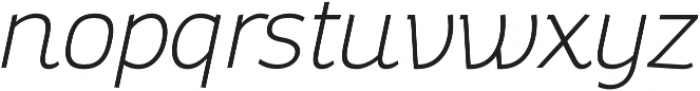Altair Thin Italic otf (100) Font LOWERCASE