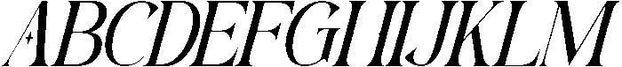 Altamira Sentiment Italic otf (400) Font UPPERCASE
