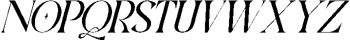 Altamira Sentiment Italic otf (400) Font UPPERCASE