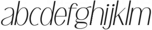 Altaria Miguel Slanted otf (400) Font LOWERCASE