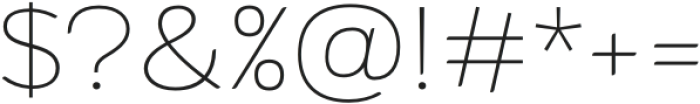 Altarossa Thin otf (100) Font OTHER CHARS