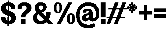 Altavion BlackSemiCondensed otf (900) Font OTHER CHARS