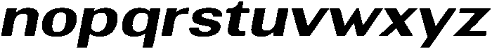 Altavion BoldExpandedItalic otf (700) Font LOWERCASE