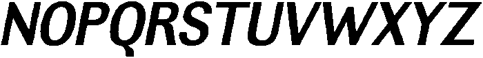 Altavion BoldSemiCondIta otf (700) Font UPPERCASE