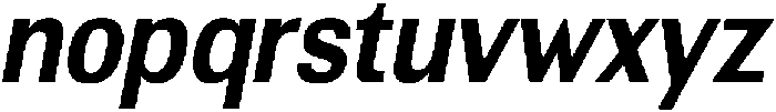 Altavion BoldSemiCondIta otf (700) Font LOWERCASE