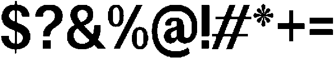 Altavion BoldSemiCondensed otf (700) Font OTHER CHARS