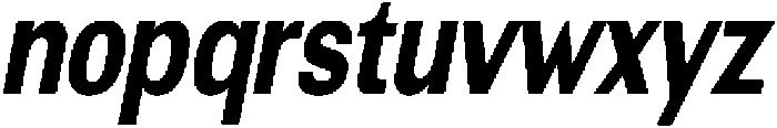 Altavion ExtBdCondIta otf (400) Font LOWERCASE