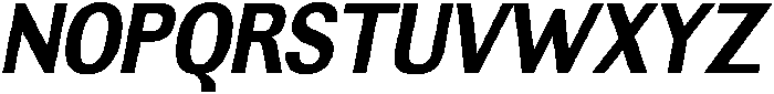Altavion ExtBdSemiCondIta otf (400) Font UPPERCASE