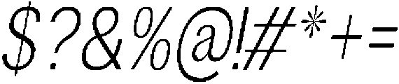 Altavion ExtLtCondIta otf (400) Font OTHER CHARS