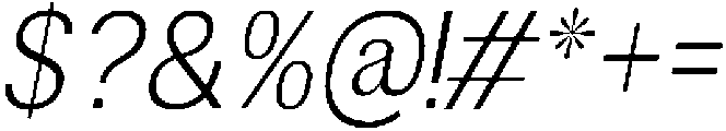 Altavion ExtLtSemiCondIta otf (400) Font OTHER CHARS