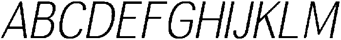Altavion ExtLtSemiCondIta otf (400) Font UPPERCASE