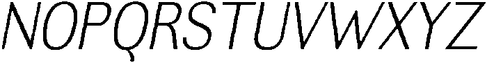 Altavion ExtLtSemiCondIta otf (400) Font UPPERCASE