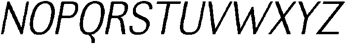 Altavion LightSemiCondIta otf (300) Font UPPERCASE