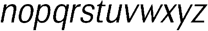 Altavion LightSemiCondIta otf (300) Font LOWERCASE