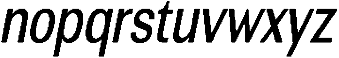 Altavion MedCondIta otf (400) Font LOWERCASE