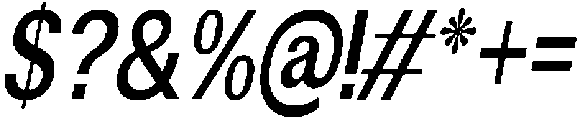Altavion SemBdCondIta otf (400) Font OTHER CHARS
