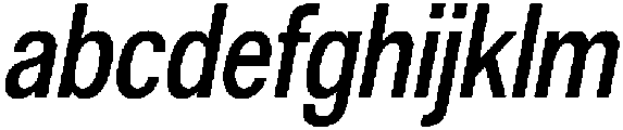 Altavion SemBdCondIta otf (400) Font LOWERCASE